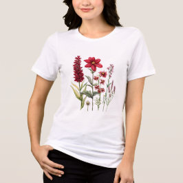Vildblomma Botanisk Grafisk T Shirt