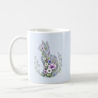 Vildblomma Botanisk Katt Siluett Kaffemugg