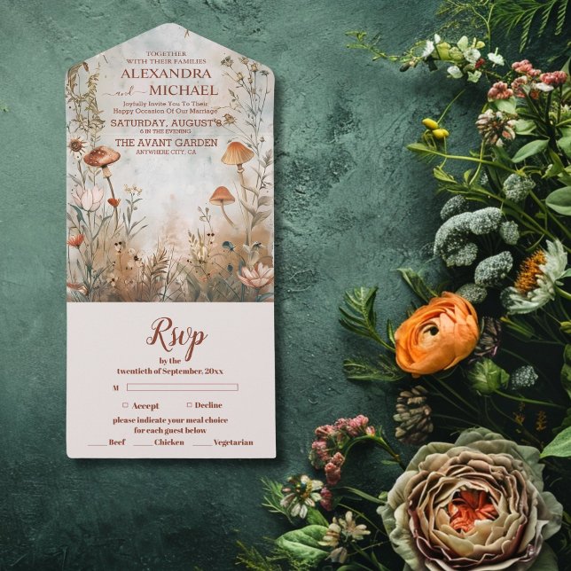 Vildblomma Bröllop Boho Land (Skapare uppladdad)