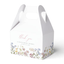 Vildblomma Bröllopsdusch Förmånslåda Rosa Blommor