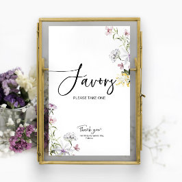 Vildblomma Bröllopsdusch Gavor Tecken Poster