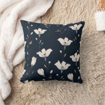 Vildblomma dekorativ kudde, blommigt dekorativ kud