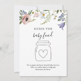 Vildblomma Gissa Barnmat Spelkort Inbjudningar