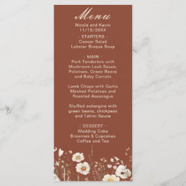 Vildblomma Höst Bröllop Blommig Bröllopsfest Meny