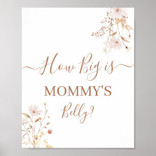 Vildblomma Hur stor är Mamas mage skylt