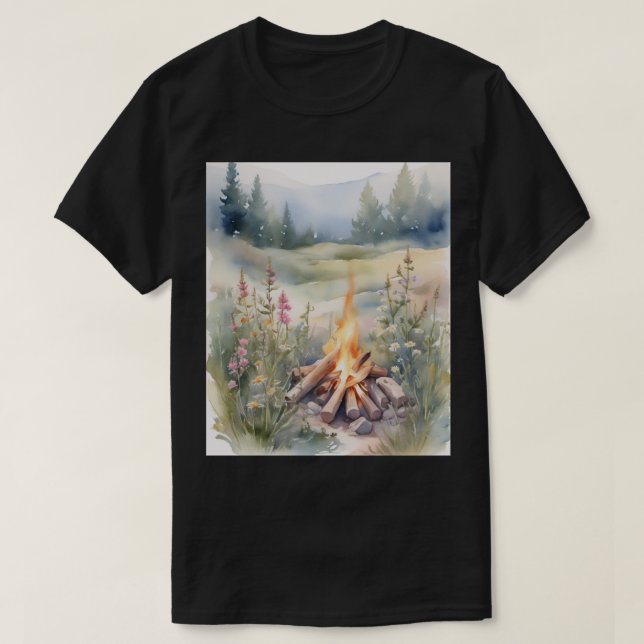 Vildblomma Lägersläkt Botanisk Camping Tröja Natur (Design framsida)