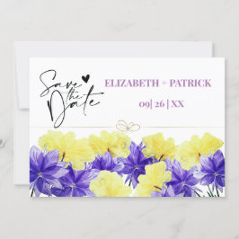 Vildblomma lila rapsodi spara datum inbjudningar