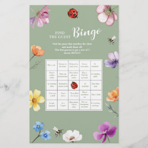 Vildblomma Lovebug Hitta Gästbingo