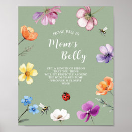Vildblomma Lovebug Hur Stor Är Mamma Buk Poster