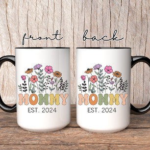 Vildblomma Mamma-Mugg, Anpassad Blommig Gåva till  Mugg