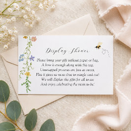 Vildblomma Mamma till Bee Bebis Display Dusch Tilläggskort