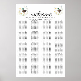 Vildblomma Mullard Anka Bröllops sittplatser Poster