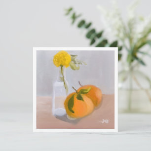 Vildblomma och apelsiner kort
