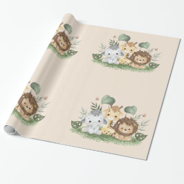 Vildblomma Party Djursafari Presentpapper