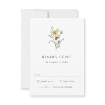 Vildblomma RSVP-kort
