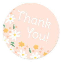 Vildblomma Tack Sticker