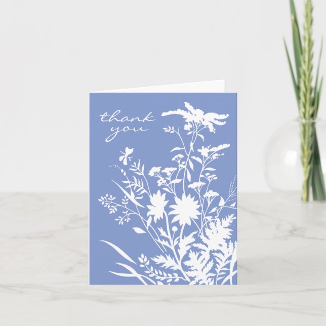 Vildblomma Tacksamhetskort Tack Kort (Framsida)