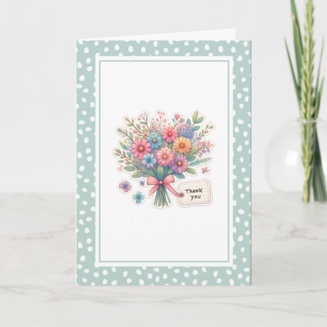 Vildblomma Tacksamt Viket Grattiskort Kort (Framsida)
