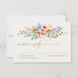 Vildblomma Vår Äng Trädgård Foto Bröllop Boho OSA Kort
