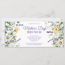 Vildblomma Vattenfärg Morsdag Brunch