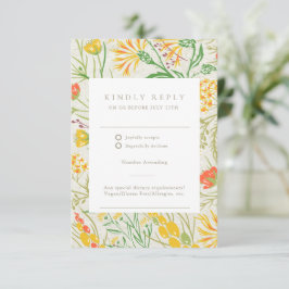 Vildblomma Vild Äng QR-kod Utomhusbröllop OSA Kort