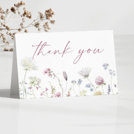 Vildblomma Vilda Blommor Blomsterträdgård Tack Kort