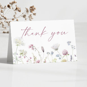Vildblomma Vilda Blommor Blomsterträdgård Tack Kort