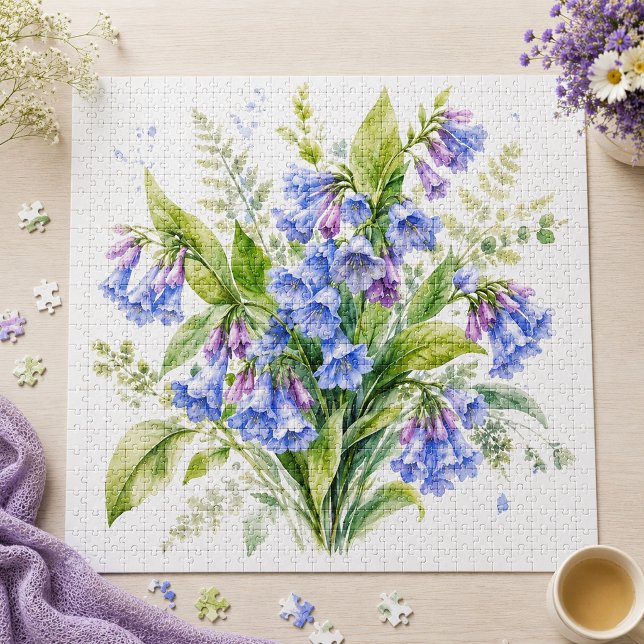 Vildblomma Viska Virginia blåklockor  Pussel (Skapare uppladdad)