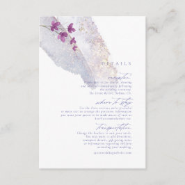 Vildblommabrun Wedding Watercolor Details Peri ID9 Tilläggskort