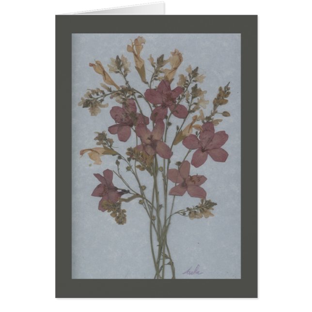 Vildblommabukett Hälsningskort (Framsidan)