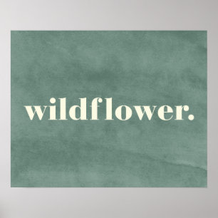 Vildblommacitationstecken Poster
