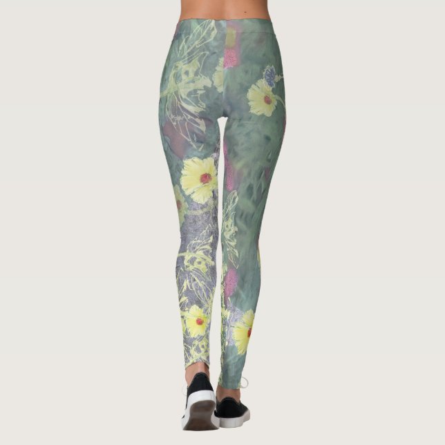Vildblommadamasker Leggings (Baksida)
