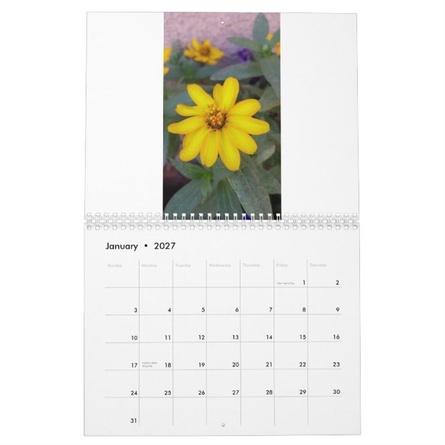 vildblommakalender kalender (Jan 2027)