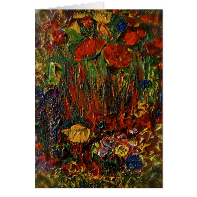 Vildblommakort Hälsningskort (Framsidan)