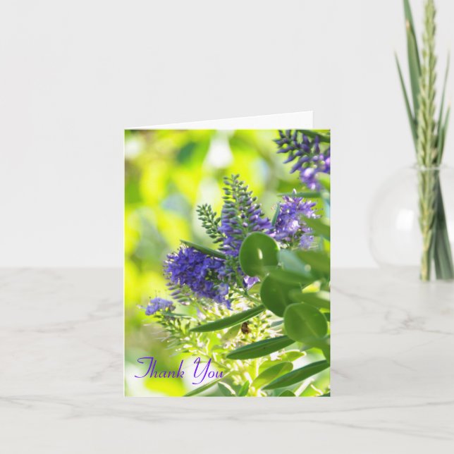 Vildblommalilor, tack kort (Framsida)