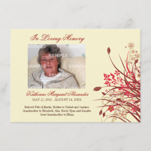 Vildblommaminnesmärken märker inbjudningar