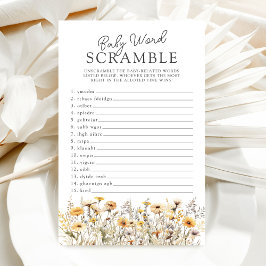 Vildblommans babyskor i Ord Scramble Game