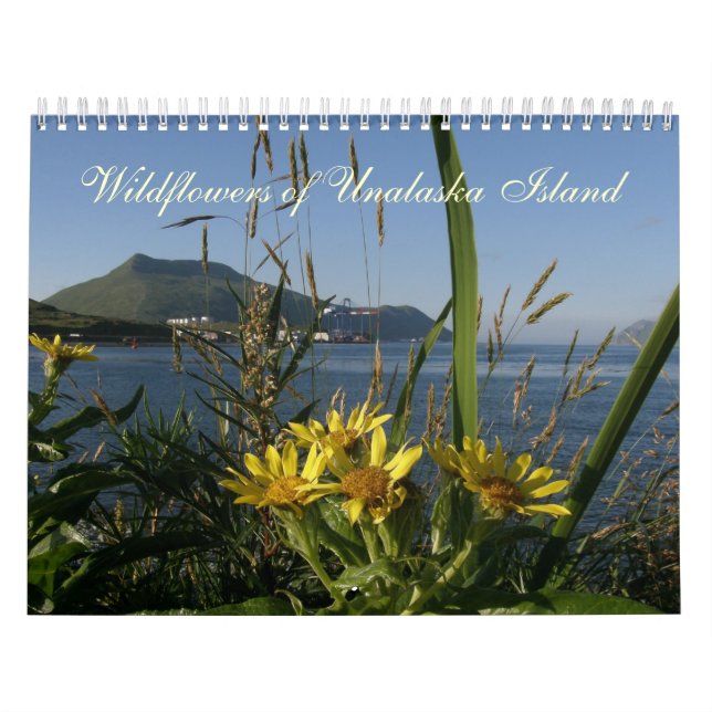 Vildblommar av den Unalaska ön Kalender (Omslag)