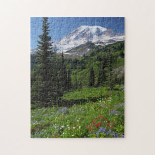 Vildblommar på Mount Rainier Pussel