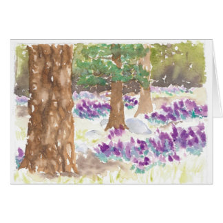 Vildblommaskog Hälsningskort