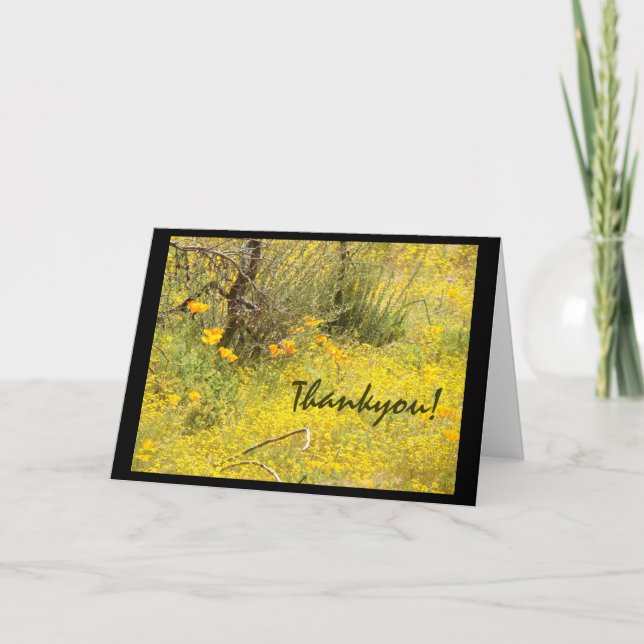 Vildblommatack! Kort (Framsida)