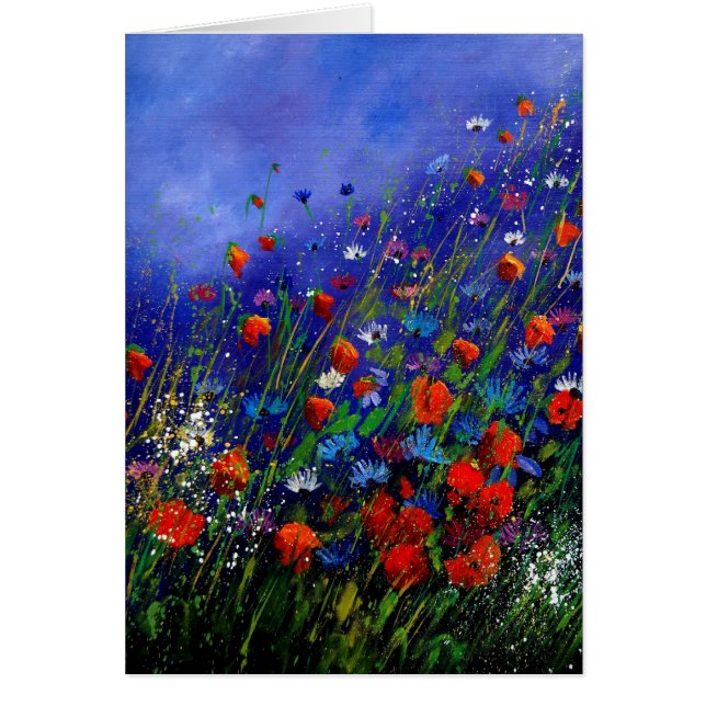 vildblommor 787 hälsningskort (Framsidan)