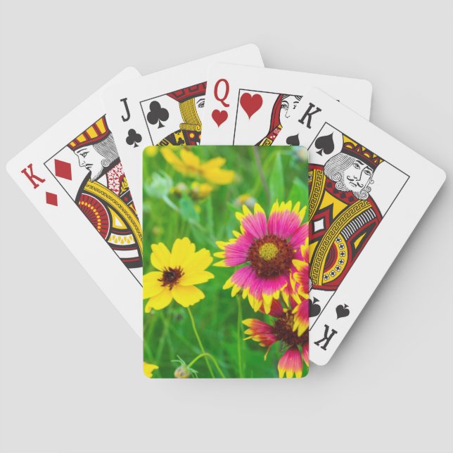 Vildblommor av räirie i Backe Land Spelkort (Baksidan)