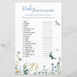 Vildblommor baby i blommat baby ord-småvilt