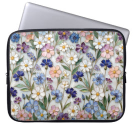Vildblommor Bärbar Dator Fodral Blommig Mönster