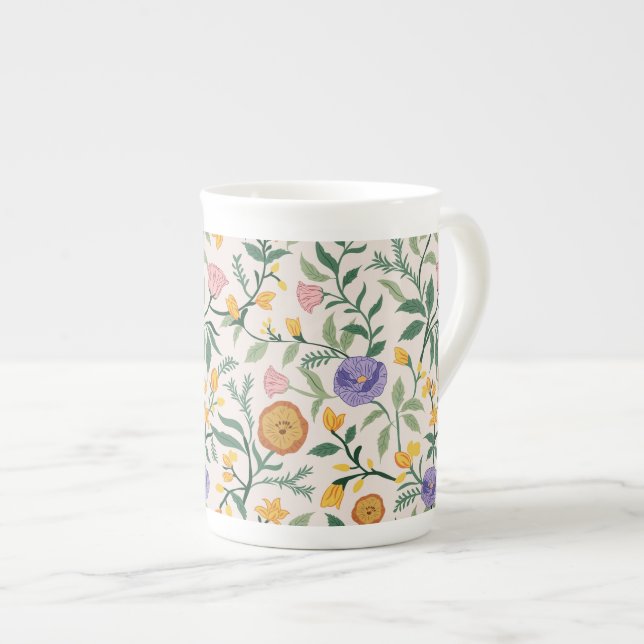 Vildblommor Benporslin Mugg (Framsida höger)