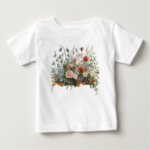 Vildblommor botanisk trädgård blommor t shirt