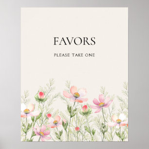 Vildblommor Bröllopsaffisch Poster