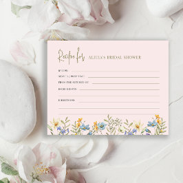 Vildblommor bröllopsdusch recept  tilläggskort