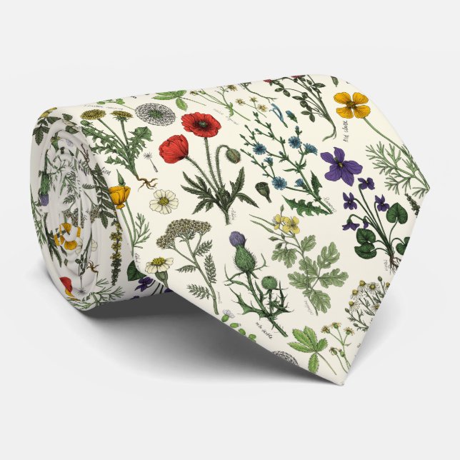 Vildblommor collage slips (Rullad)